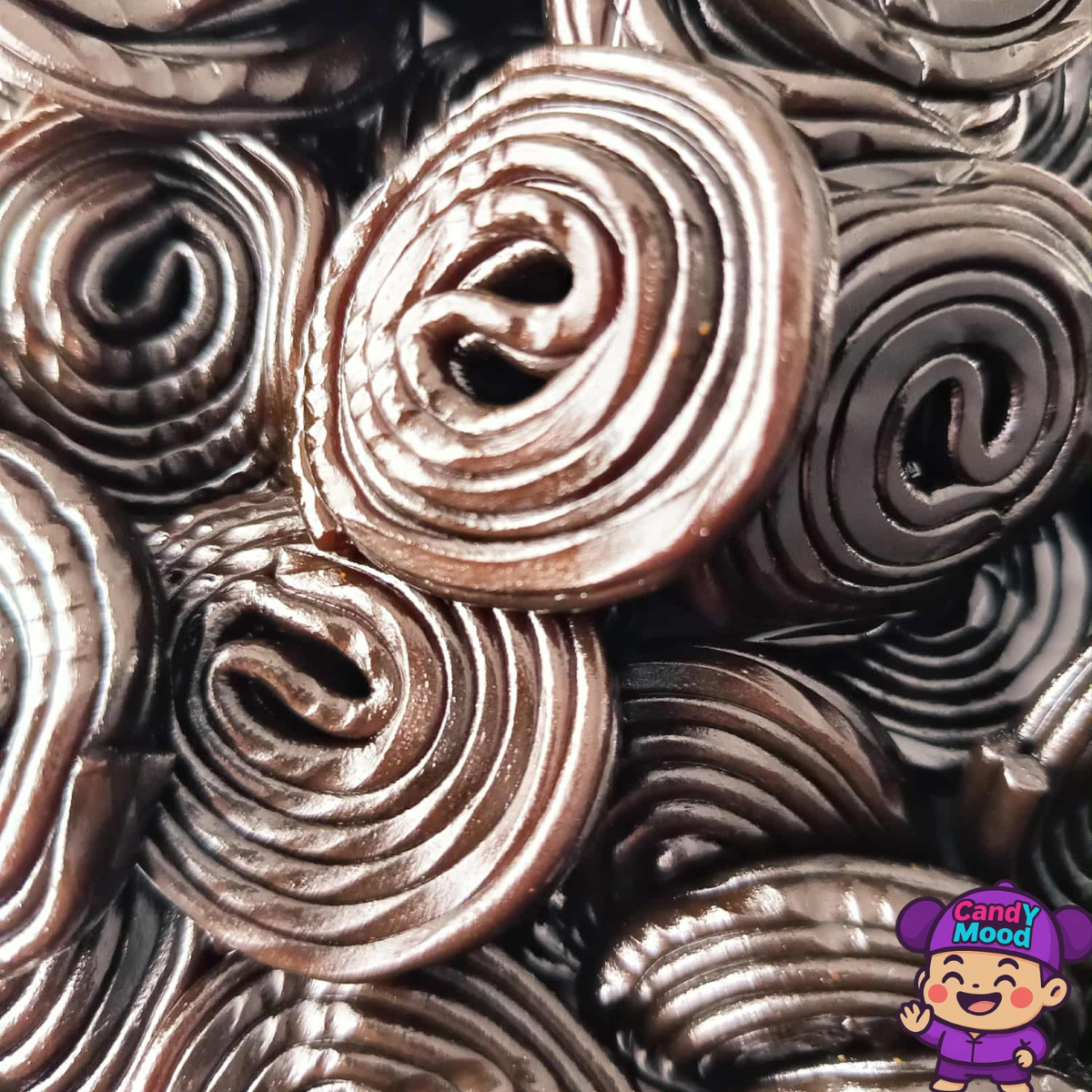 Bonbons Haribo – réglisse roulées végétarienne, texture souple et goût anisé, 100 g CandYMood ⚫