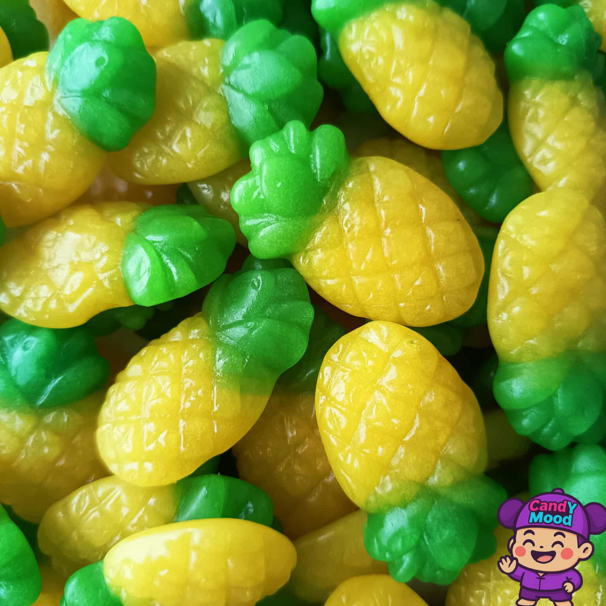 Bonbons Ananas Lisses halal – sachet 100 g CandYMood