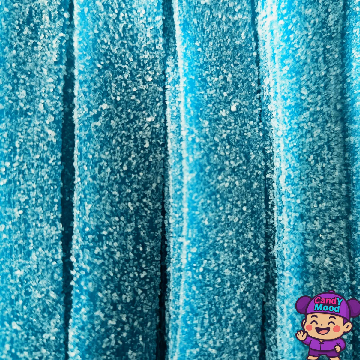 Ceintures Acidulées Framboise – bonbons acides halal, lot de 10, bande bleue CandYMood