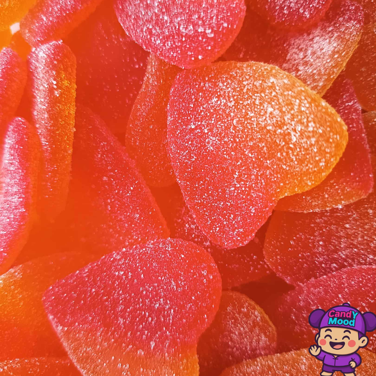 Bonbons cœurs pêche sucrés halal Damel – fruités et tendres 100 g CandYMood 🍑