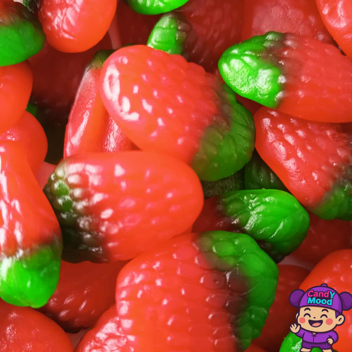 Bonbons Fraises Sauvages Jelly Mania – gélifiés halal, sans gluten, goût fruité, 100 g CandYMood 🍓