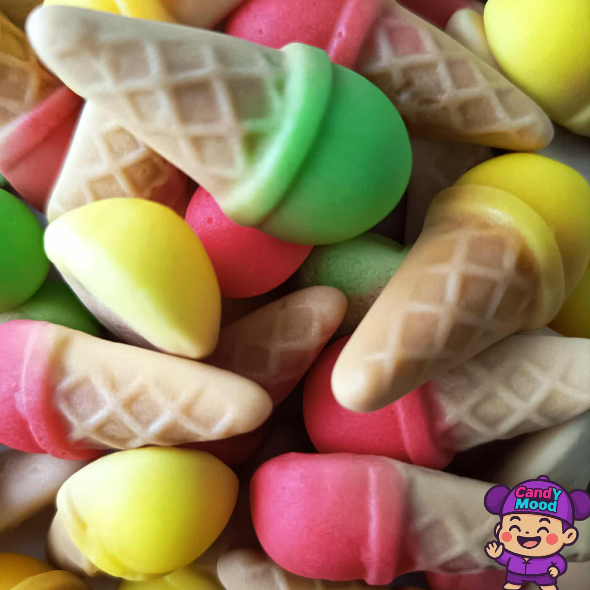 Bonbons Glaces Lisses Damel – gélifiés halal, saveurs fruitées, 100 g CandYMood 🍦