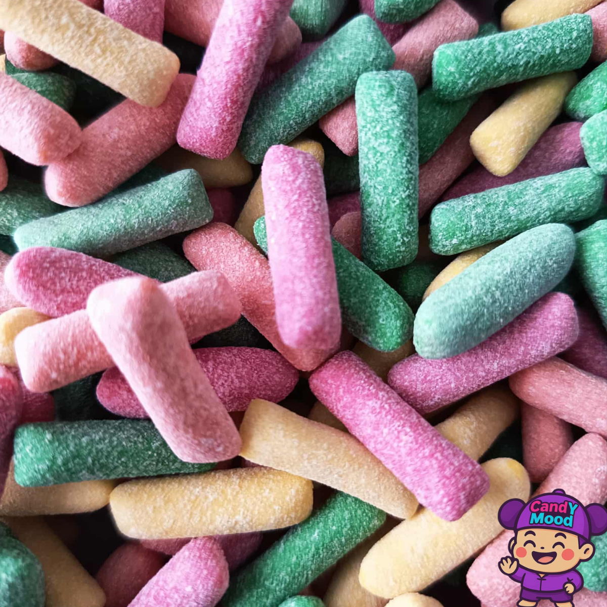 Bonbons Hitschies Acide Mix – dragifiés gélifiés halal sans gluten, texture croquante et acidulée, 100 g CandYMood 🍋