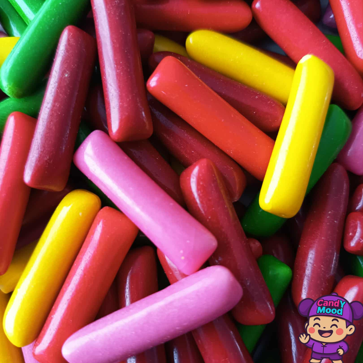 Bonbons Hitschies Original Mix – dragifiés gélifiés halal sans gluten, mélange fruité croquant et coloré, 100 g CandYMood 🍬