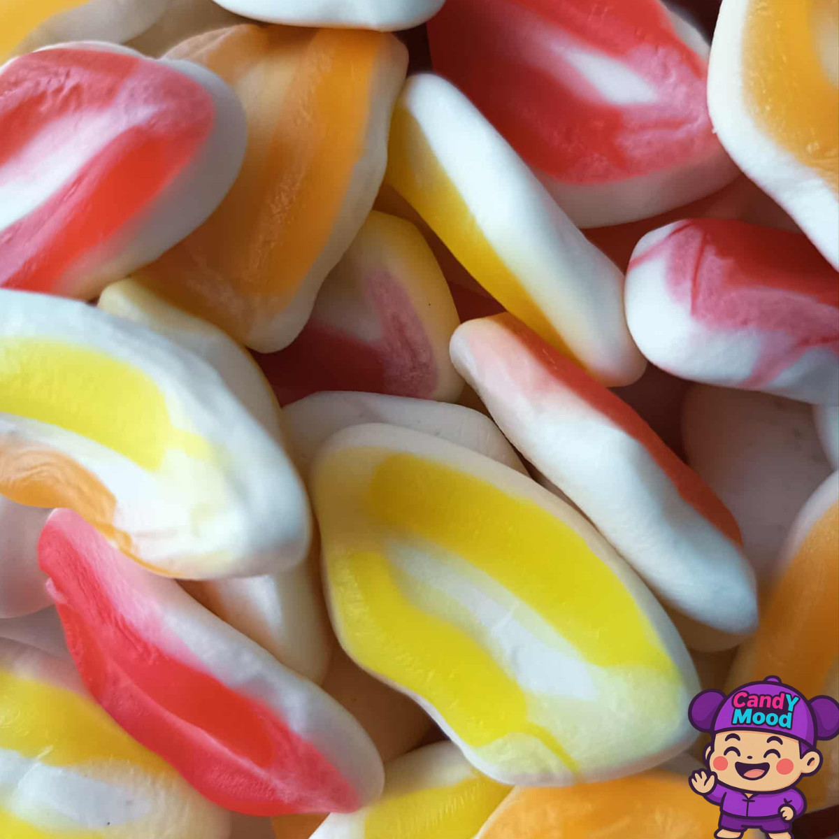 Bonbons halal Lèvres Assorties Lisses Dulceplus – gélifiés et fruités 100 g CandYMood 💋