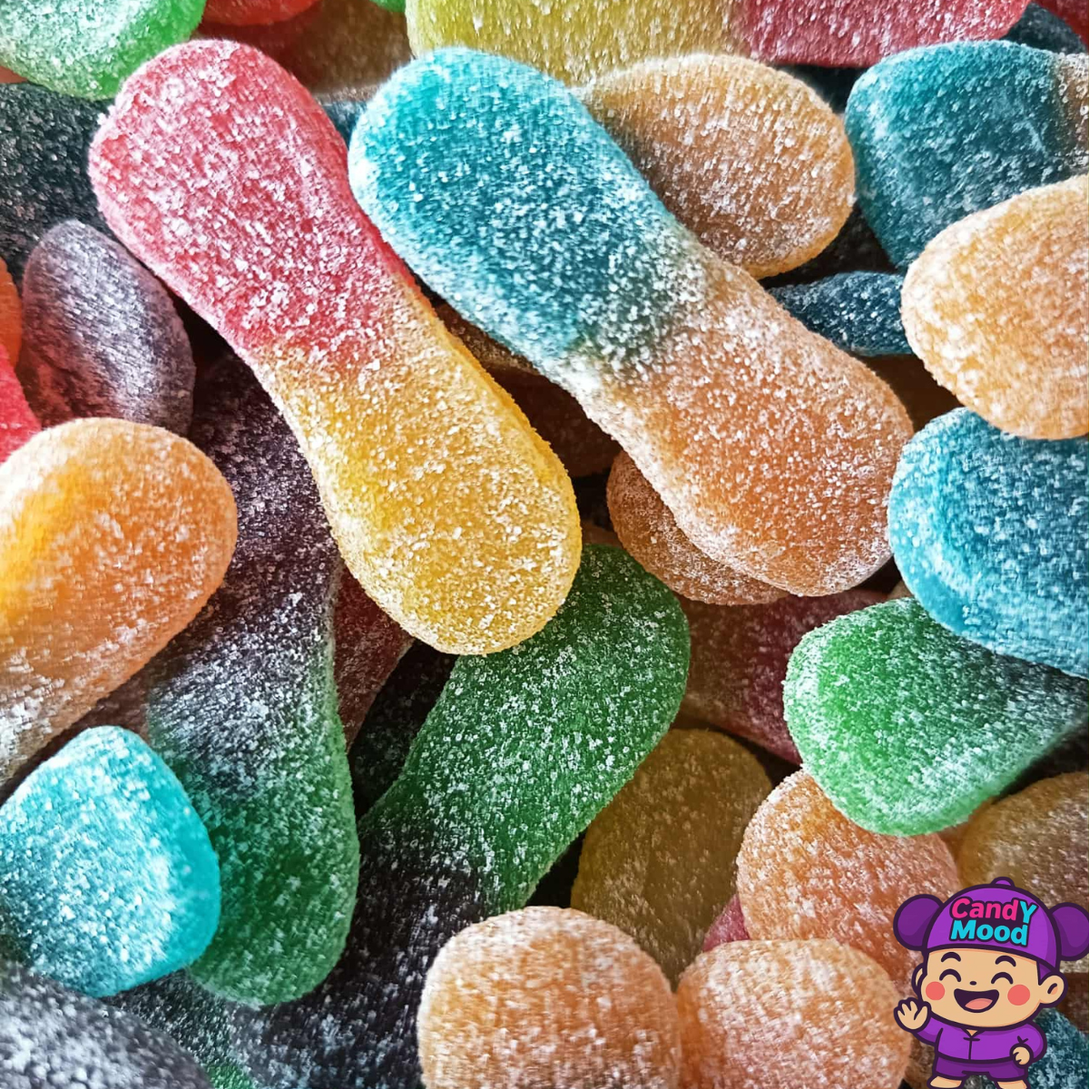 Bonbons halal Mini Langues Fruits Acides Dulceplus – gélifiés et acidulés 100 g CandYMood 🌈