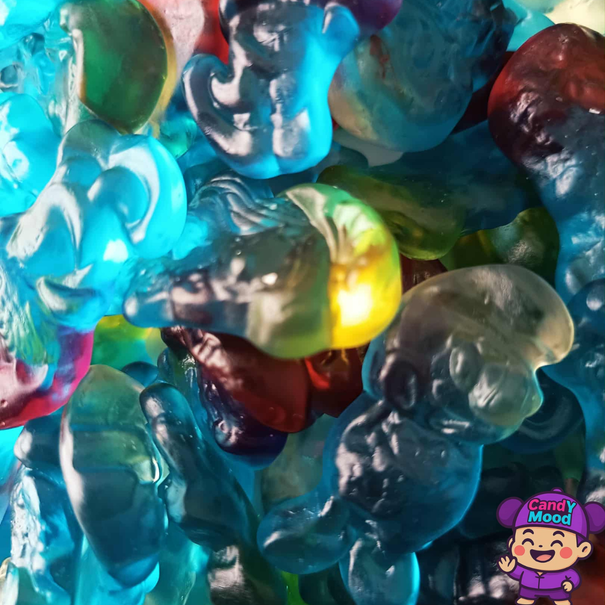 Bonbons Schtroumpfs Lisses Haribo – gélifiés lisses fruités bleus, sans colorant artificiel, 100 g CandYMood 💙