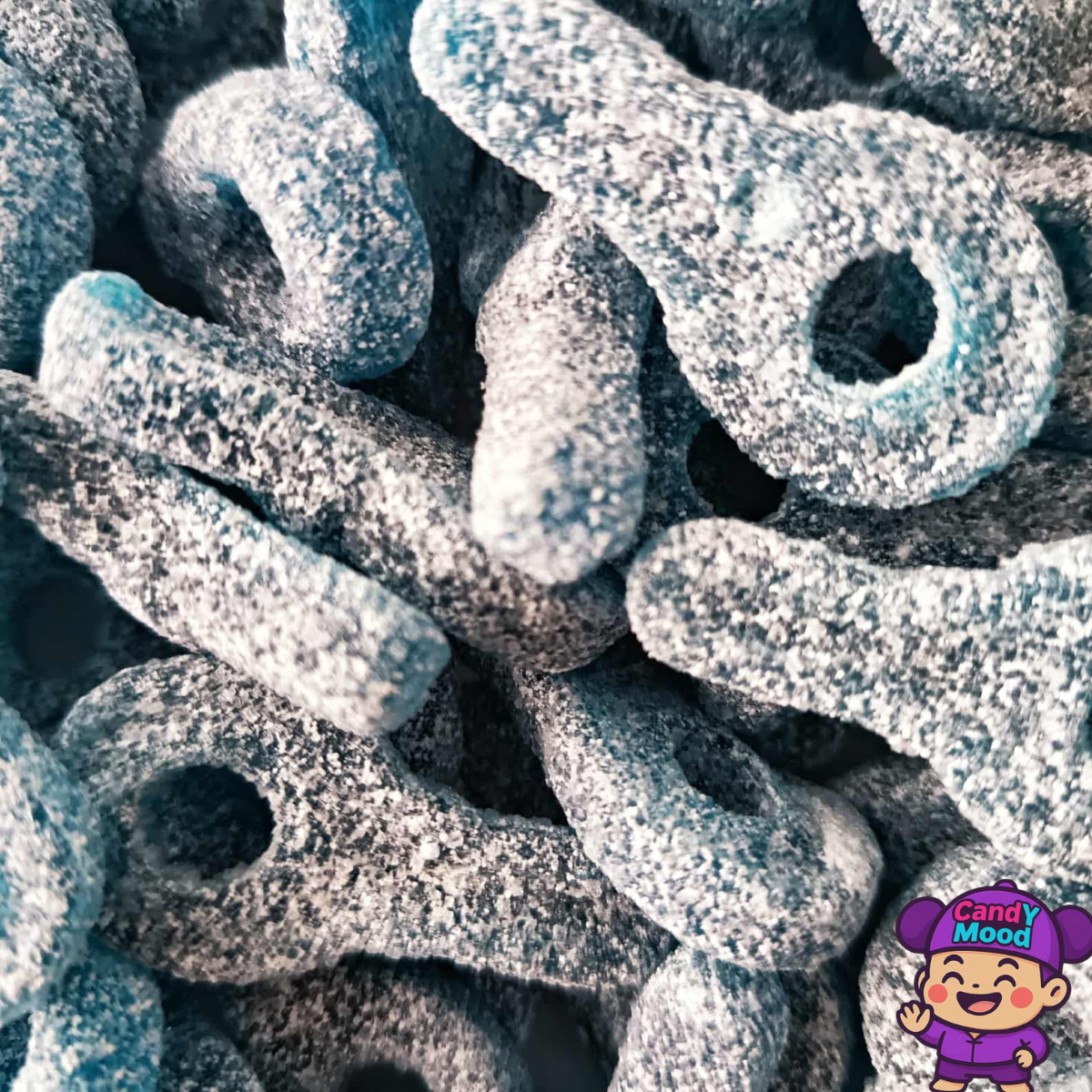 Bonbons tétines bleues framboise – sucrées et acidulées 100 g CandYMood 🍬